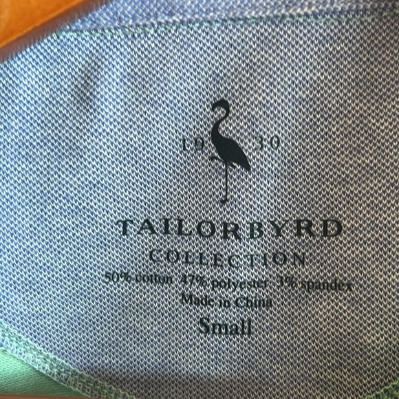 Tailorbyrd Collection Mens Polo Size Small Green - Picture 2 of 2